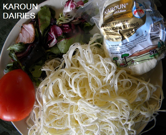 Authentic Karoun Cheese Braided String Cheese with Black Caraway Seeds Authentic Karoun Cheese Braided String Cheese with Black Caraway Seeds